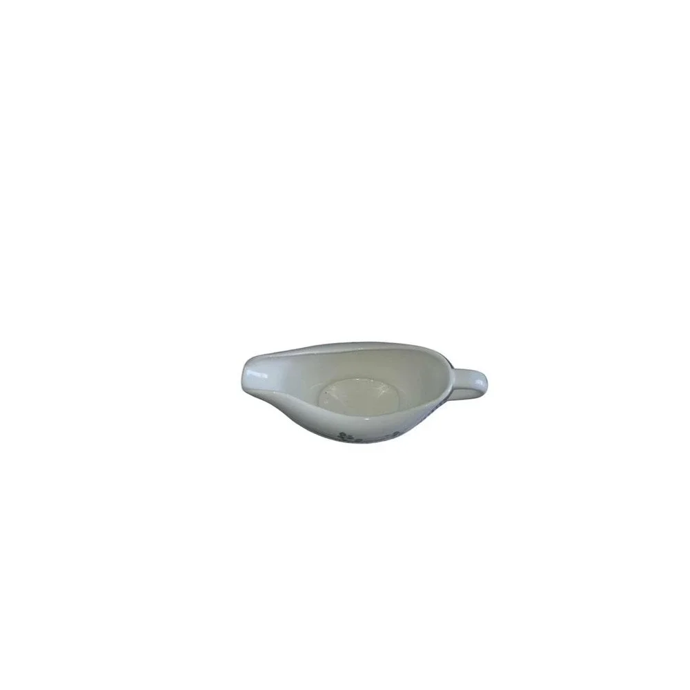 Pier 1 Imports Gravy Boat Green Ivy Design 9